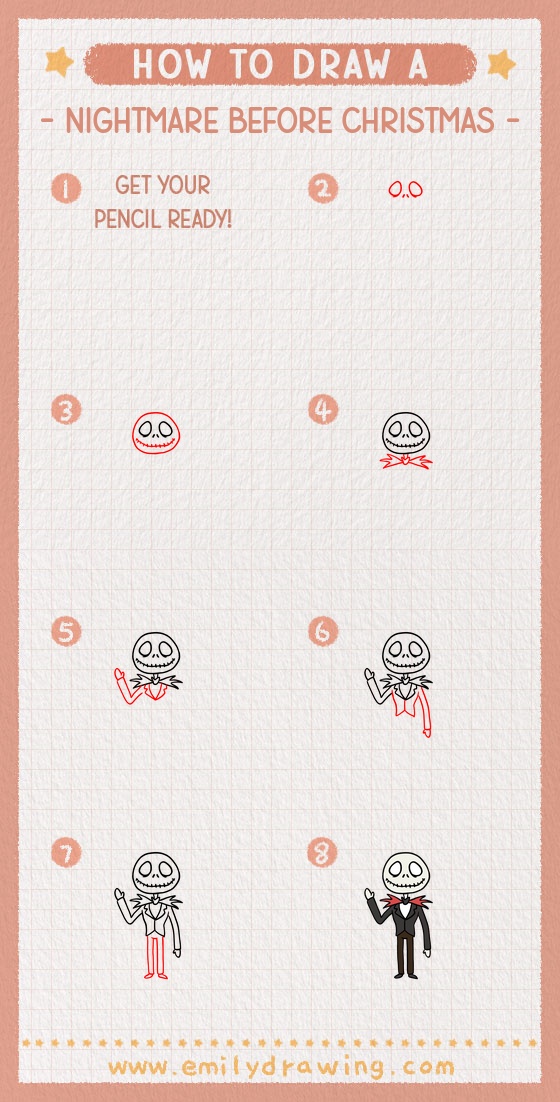 how to draw a nightmare before christmas pinterest pin